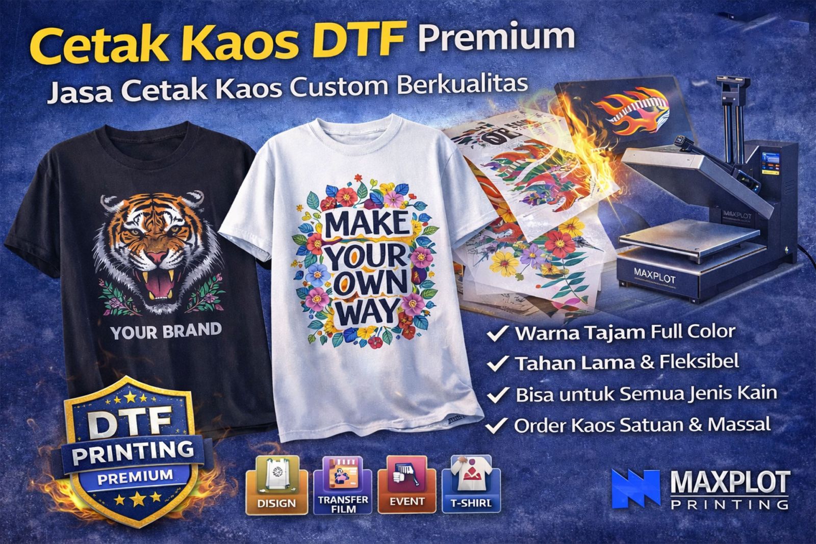 Doremi Printing: Cetak Banner & Kaos yang Menghidupkan Bisnis Cilacap